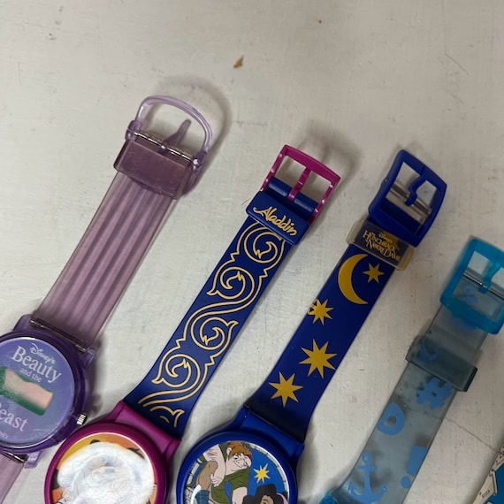 Vintage Disney Watch Lot 1990s Plastic Kids Wrist… - image 5