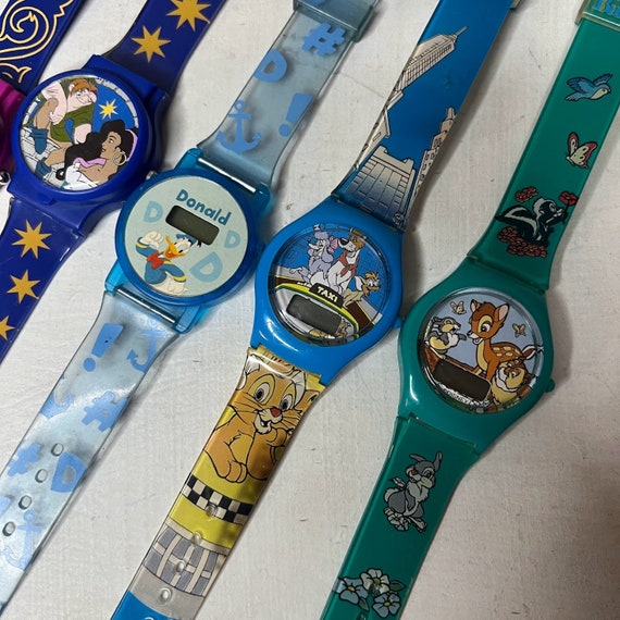 Vintage Disney Watch Lot 1990s Plastic Kids Wrist… - image 6