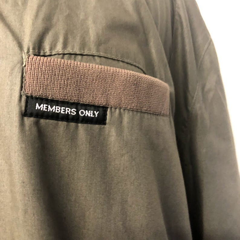 Vintage Members Only Jacket Gray Members Only Bomber Jacket | Etsy