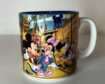 Vintage Disney World MGM Studios Kaffeetasse Mickey Minnie Tasse, 90er Jahre Disney Tasse, 2000er Jahre Disney Tasse, Vintage MGM Studios