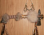 TOMAHAWK "the HAWK" ~~~~ A Tomahawk with a Spirit Catcher ~ "the Hawk",  "Kahrhakon:ha" in Mohawk ~ Handmade by Uncle Hawkeye BLESSINGS !!!!