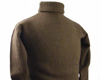 Vintage Italian Navy Wool Turtleneck Sweater