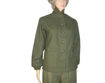 Women's Wool Jacket   Ladies Field Jacket Liner - Vintage  /  New