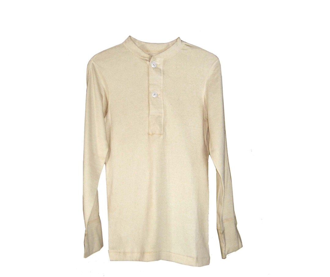 USGI Henley Undershirt 50 Wool / 50 Cotton Winter Lightweight Etsy