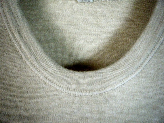 Vintage Italian Military Wool Scoop Neck Sweater … - image 2
