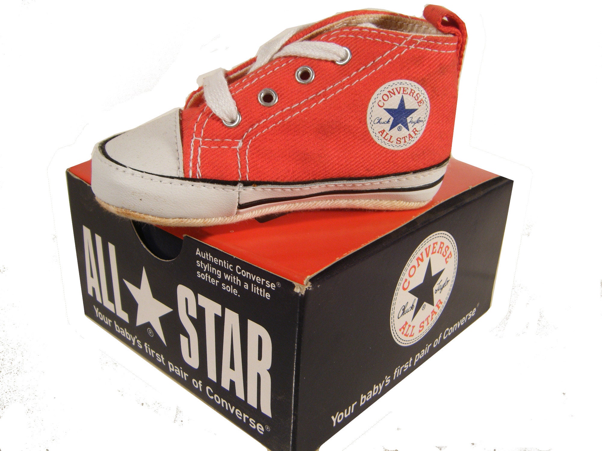 Baby Converse Hi-top First Star Size Two