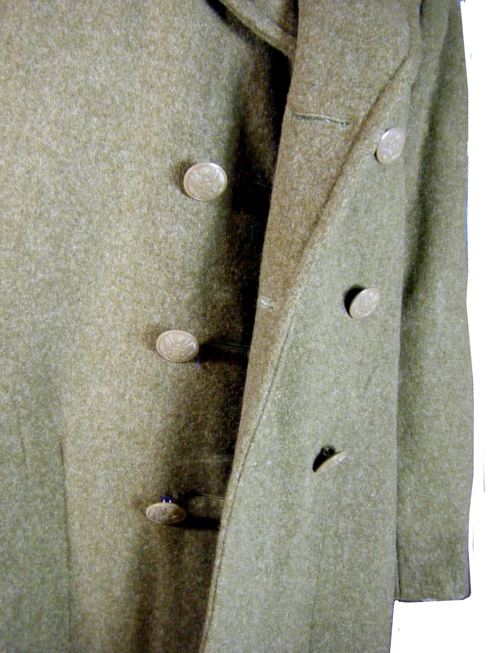 Winter Full Length Coat USGI WW2 Melton Wool Field Coat 36 Long