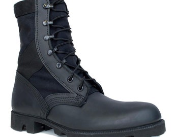 USA  Made -  Black Jungle Boot - Panama Sole - Spike Protection - Mens 7.5 / Woman's 9.5New