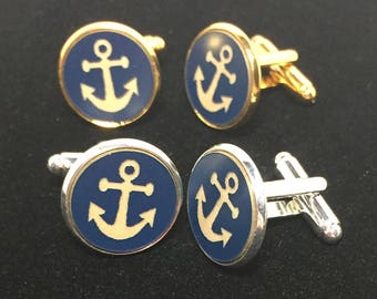 Anchor Cuff links, Cuff Links, Nautical Cuff Links, Mans Gift, Nautical Gift, Anchor, Gender Neutral, Groomsmen Gifts, Wedding Gift, Groom