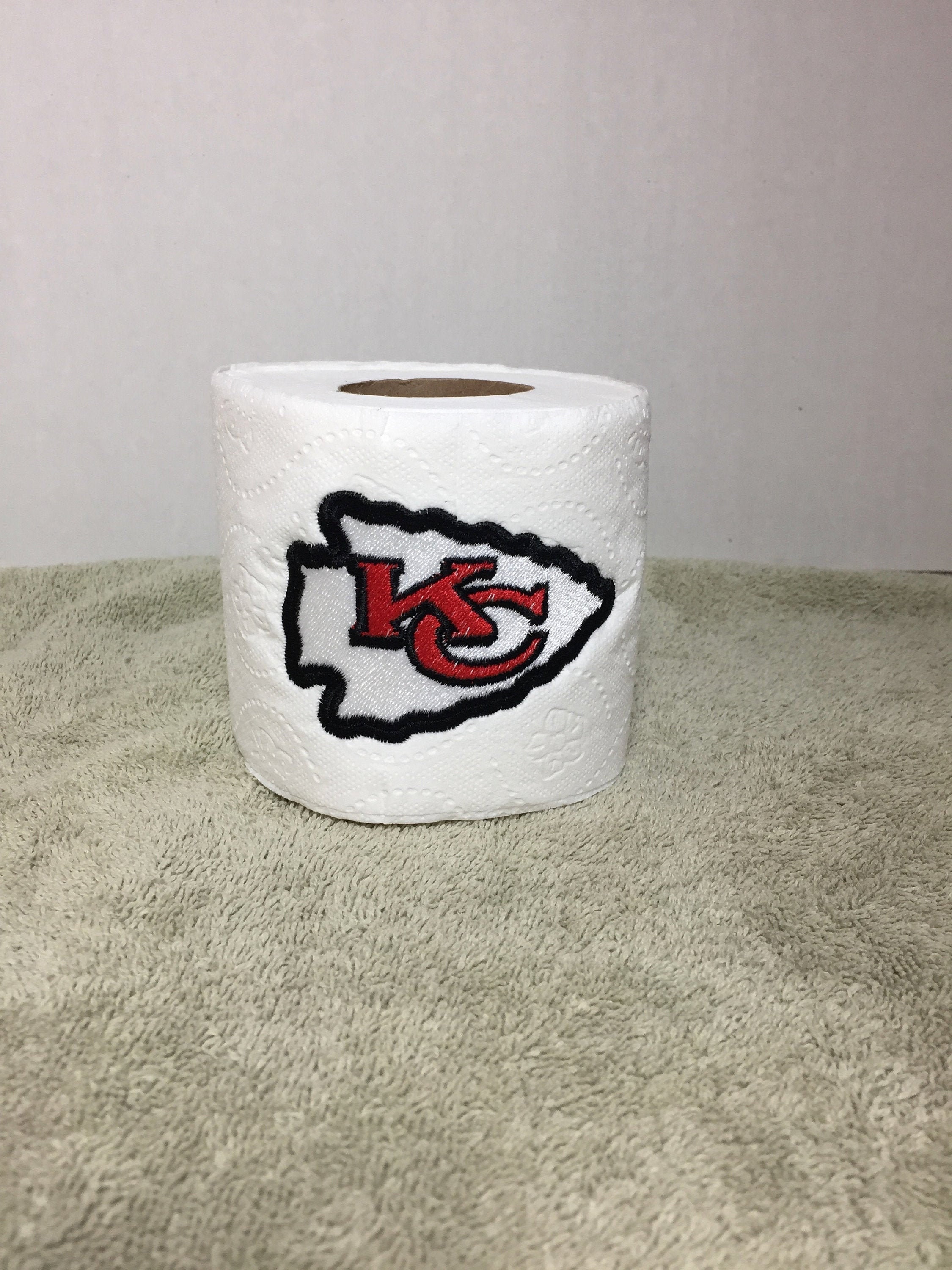 Kansas City Chiefs Inspired Toilet Paper Decorator Toilet Etsy