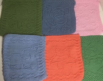 Baby Wash Cloth, Face Cloths, soft wash cloth, washcloths, cotton wash cloth, knitted wash cloths, Eco Friendly