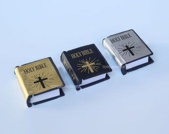 3 x 1:6 Scale Holy Bible Mini Church Books Model Toys For 12"in Action Figure Doll Barbie accessories