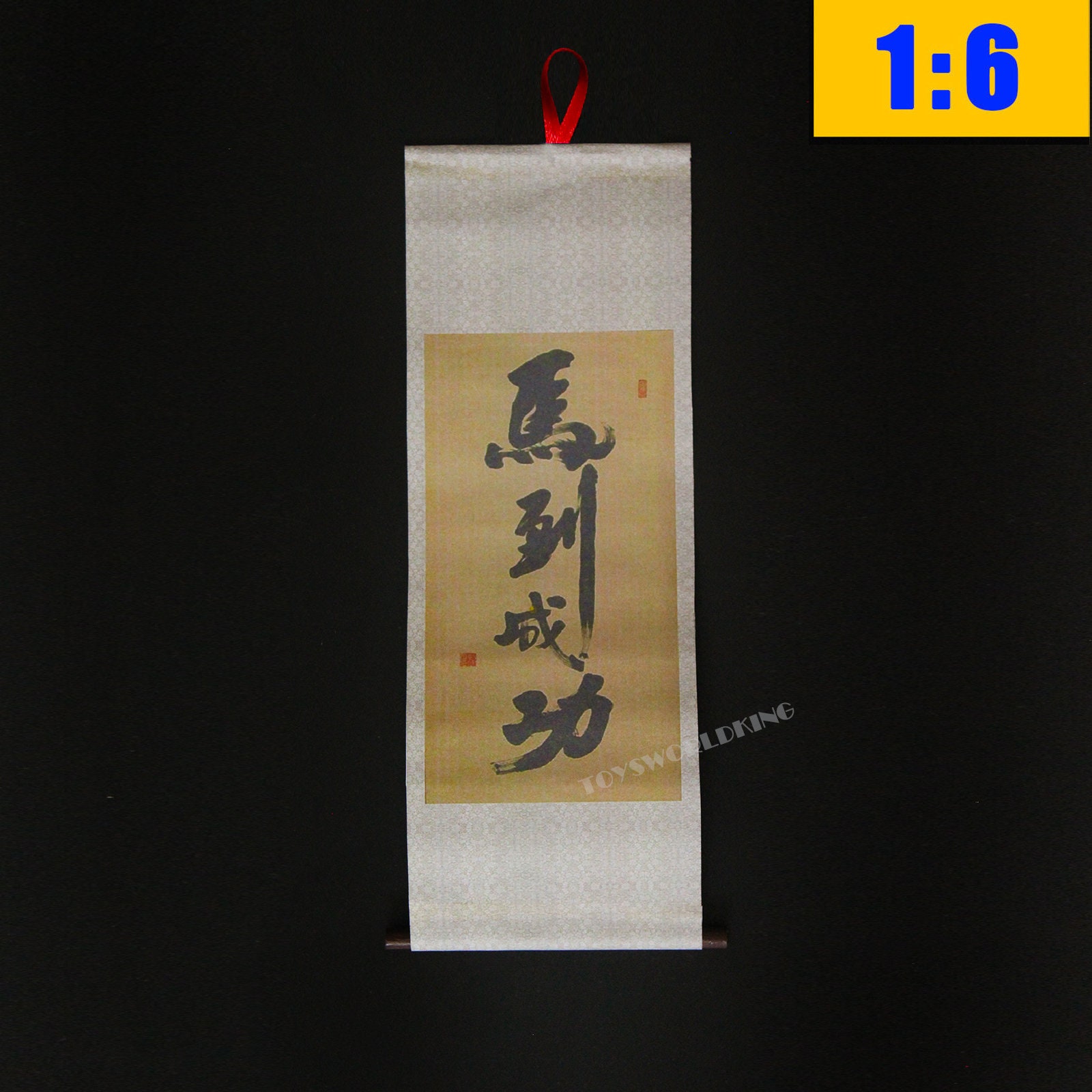 1:6 Scale Handmade Chinese Handwriting Calligraphy Paper Model Mini BJD Toy