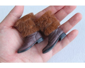 Mini botas de nieve a escala 1/6, modelo de juguete para muñeca de 12 pulgadas, figura de acción, diorama