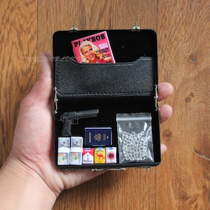 Porte-documents à l'échelle 1:6, pistolet, cigarettes, magazines, passeport, Ice Gangster, diorama, diorama