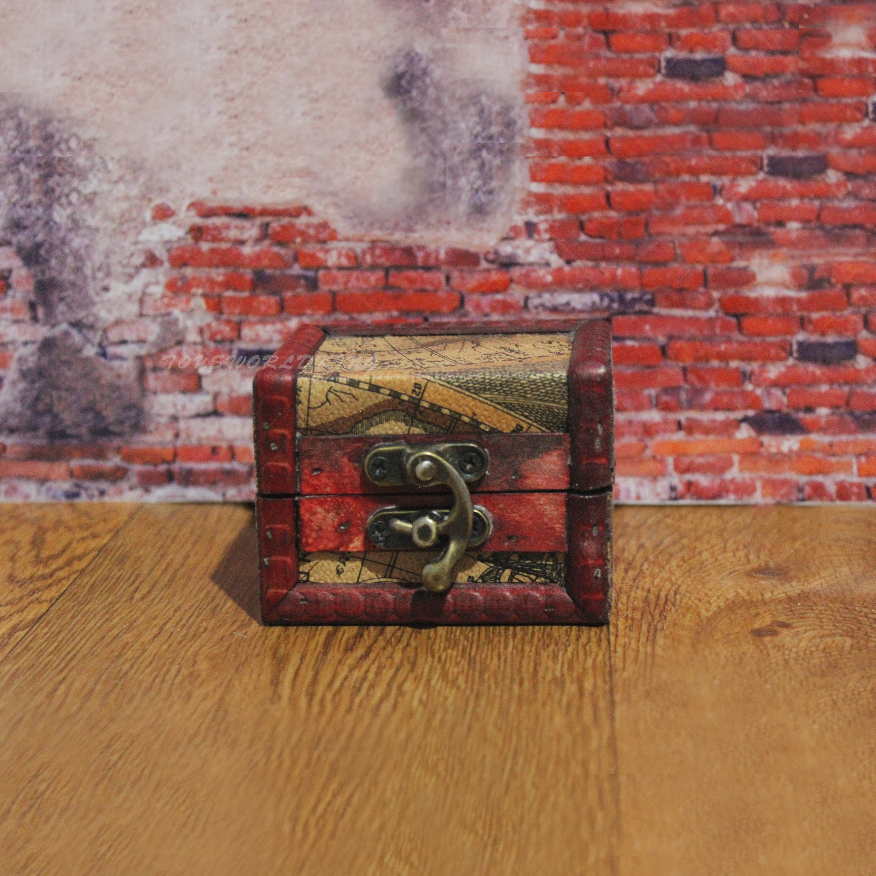 1:6 Scale Treasure Box Chest Vintage Style Model Mini Toys