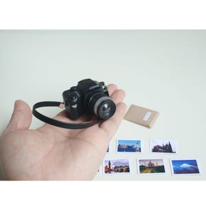 Mini Camera and Photos Model Mini Toy For Doll Diorama