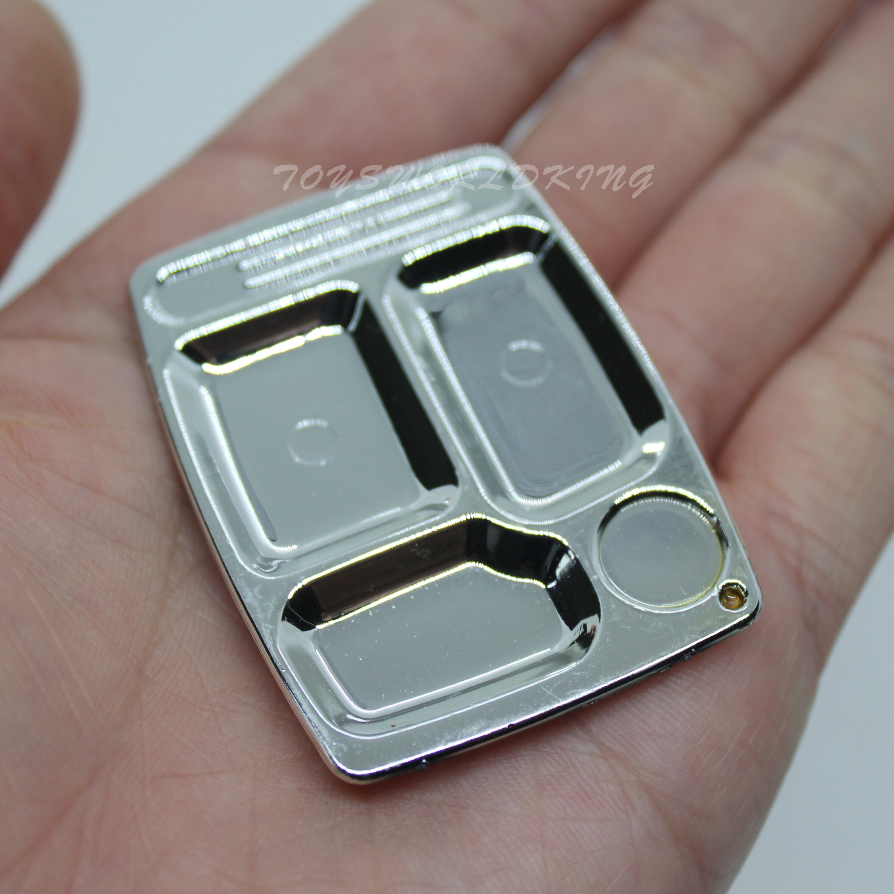 1/6 Scale Mini Plastic Lunch Tray: Doll Diorama Toy Set