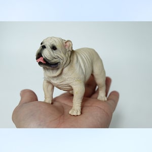 1/6 Scale British Bulldog Dog Model Figurine For 12&quot;in Action Figure Doll