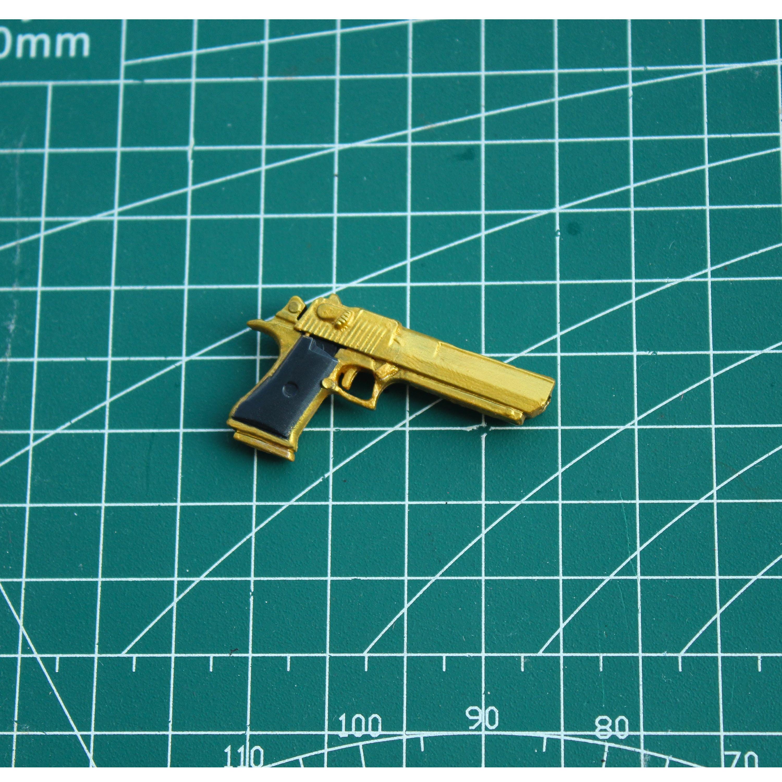 Buy 1:6 Scale Mini Golden Desert Eagle Pistol Model Toy for Doll