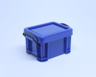1/6 Scale Mini Plastic Storage Box: Dollhouse Action Figure Accessory