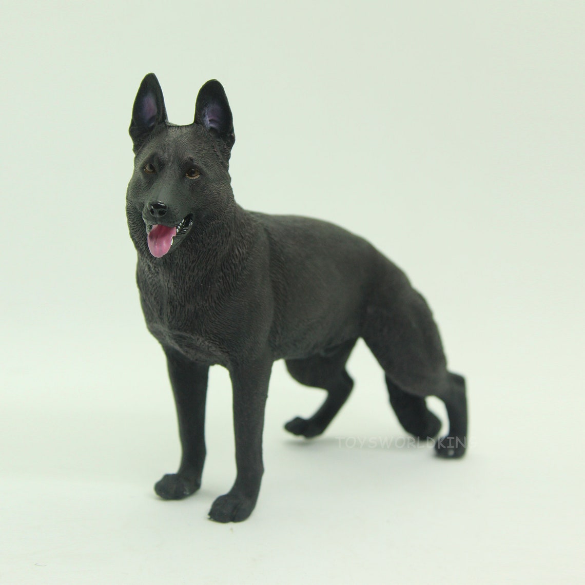 1/6 Scale Black German Shepherd Dog Figurine Pet Model Toy for Etsy