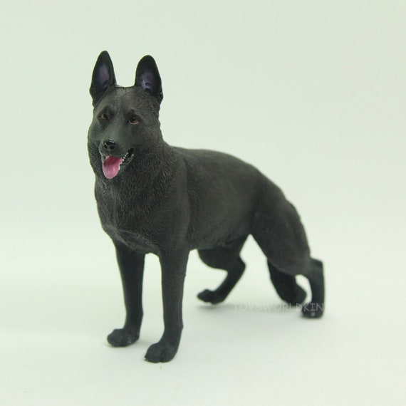 1 6 Scale Black German Shepherd Dog Figurine Pet Model Toy for 12in Action Figures Toy Soldier Doll Etsy Canada