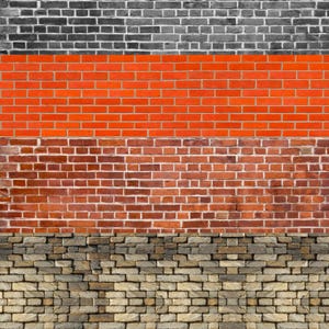 Printable Brick Wall Backdrop Set, 1/6 Scale Diorama Background, A3 PDF Files, Digital Download