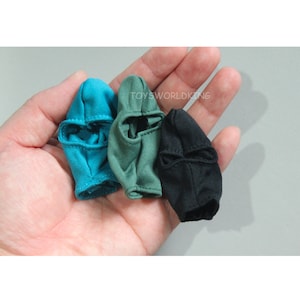 3 X 1/6 Scale Black Blue Green Headgears Balaclavas Model Toy For 12&quot;Figure Head
