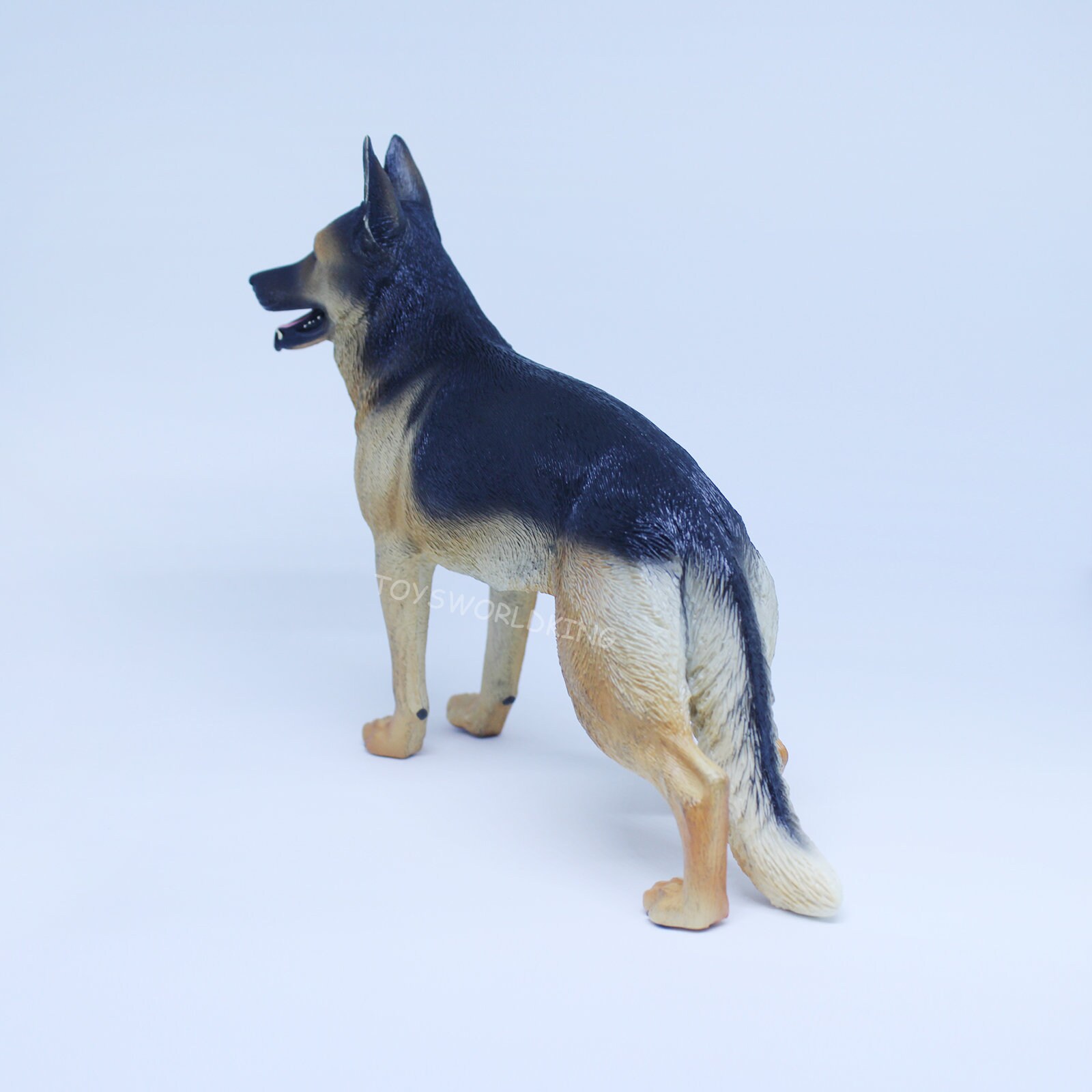 1/6 Scale Black German Shepherd Dog Figurine Pet Model Toy for 12in Action  Figures Toy Soldier Doll 