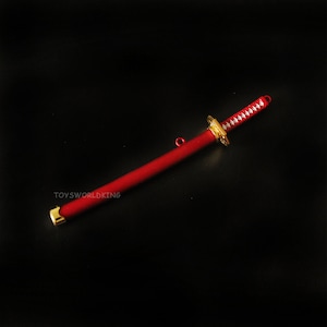 Katana a escala 1/6, espada ninja samurái japonesa, modelo de juguete para figura de acción de 12 pulgadas, muñeca Mini Katana