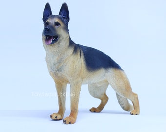 1/6 Scale German Shepherd Dog Figurine Model For 12&quot;in Action Figures Toy Soldier Doll