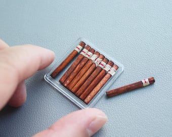 1/6 Scale Mini Cigar Model Toy Set For Action Figure Accessories Collectible Doll Enthusiasts
