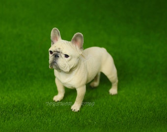 1/6 Scale French Bulldog Dog Model Figurine Toy For 12"in Action Figure Doll