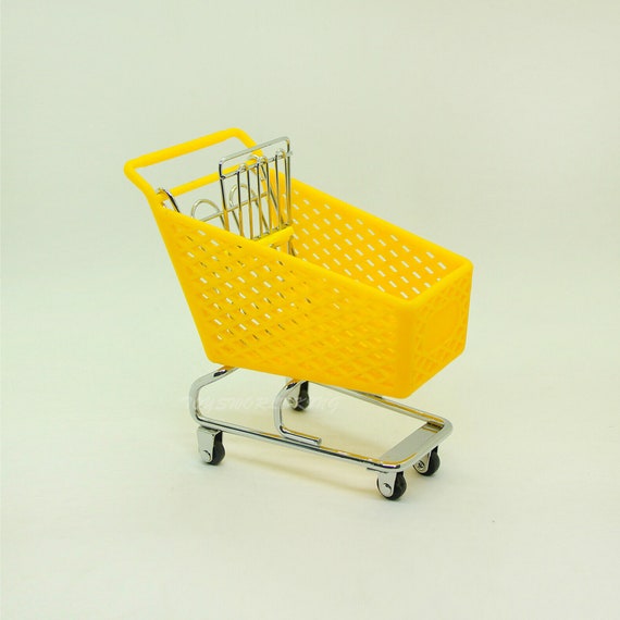 Carrito de compras amarillo a escala 1/6, Mini modelo de juguete que se  adapta a figuras de acción de 12 pulgadas, muñeca Diorama -  España