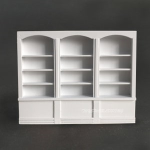 1/12 Scale Display Cabinet Mini Wooden Model Toy For Dollhouse Diorama