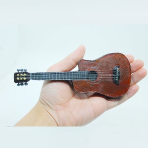 Guitare acoustique folk 45 cm, 6 cordes métalliques, enfant jouet