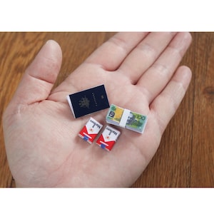 Schaal 1/6 Australisch paspoort Contant sigarettenpakjes Modellen voor 12-inch actiefiguurpop