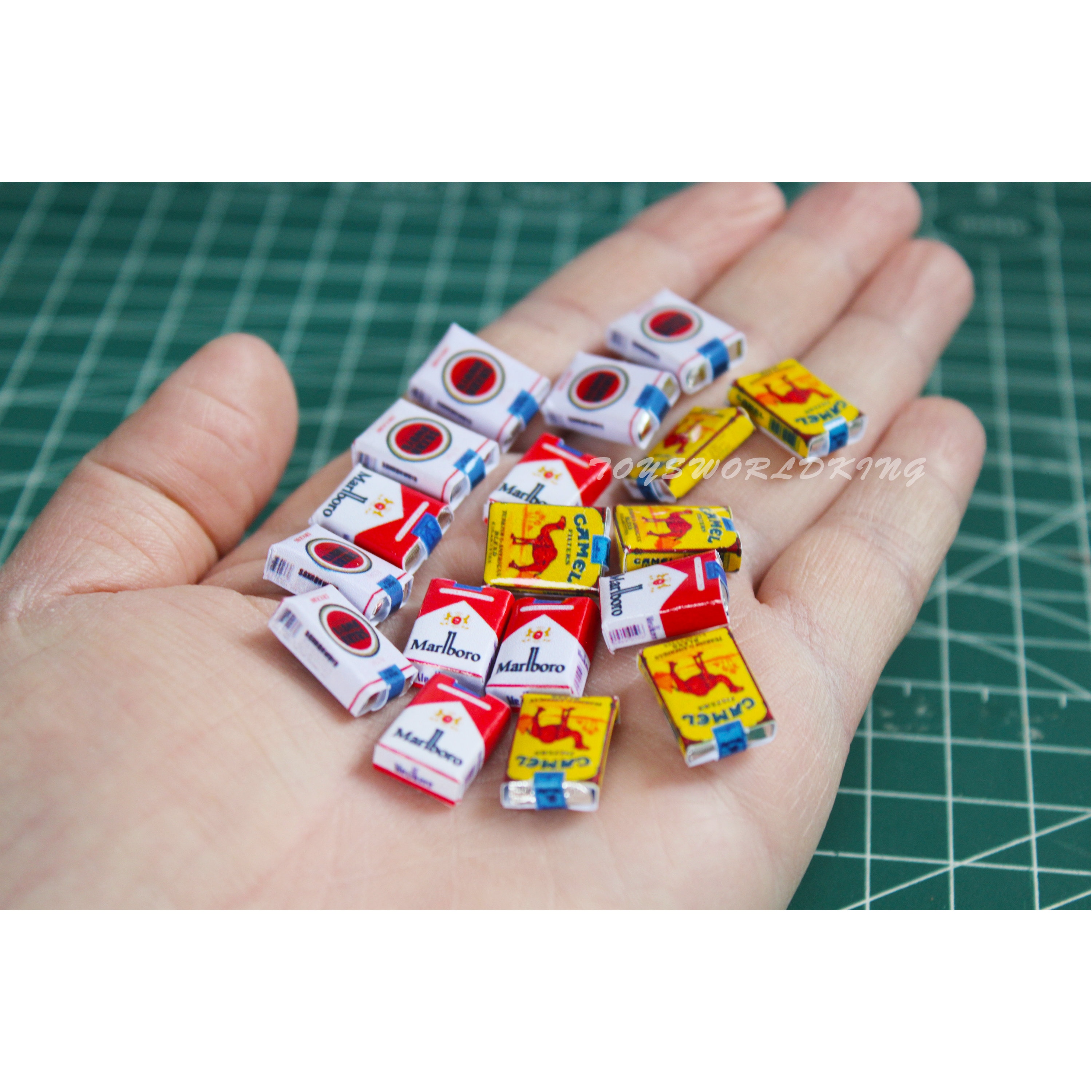 18 X 1:6 Scale Cigarette Packs Handmade Mini Model Toys Set for 12