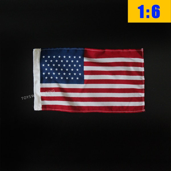 1: 6 Skala USA Flagge Mini Modell Spielzeug für 12 "in Puppe Actionfigur Puppenhaus Spielzeugsoldat