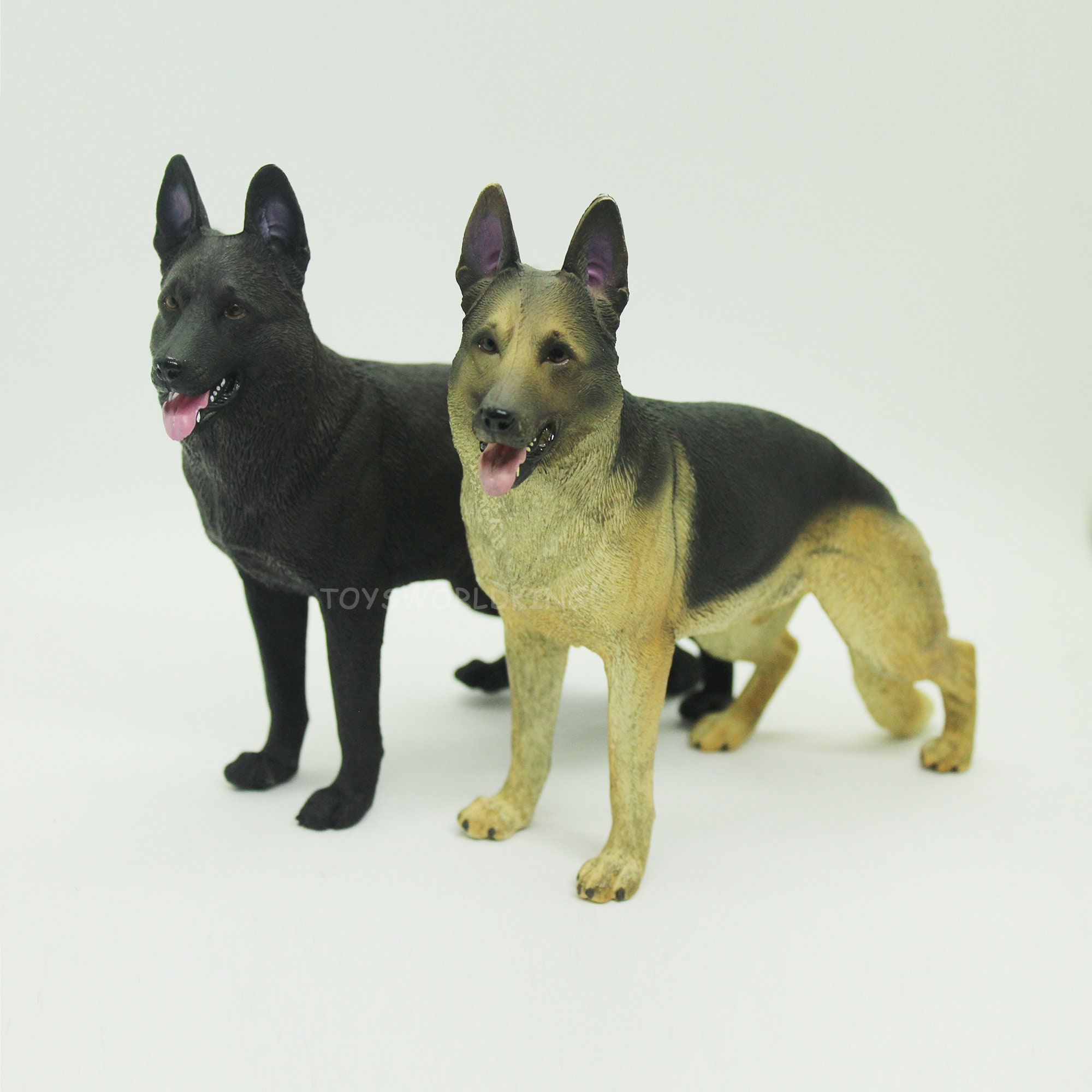 1/6 Scale Black German Shepherd Dog Figurine Pet Model Toy for 12in Action  Figures Toy Soldier Doll 