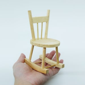 1/6 Scale Wooden Chair Model Mini Toy For 12&quot;in Action Figure Doll Diorama