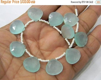 Exclusive Quality Natural Turkey Blue Chalcedony faceted Briolette Pear 7x9-12x17 mm approx ON SALE 50 /% 8 inch strand NEW