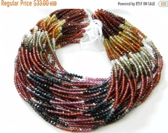 Tundra Sapphire Precious Gemstone 2mm-3mm Faceted Rondelle Beads 13/" Strand Details about / AAA