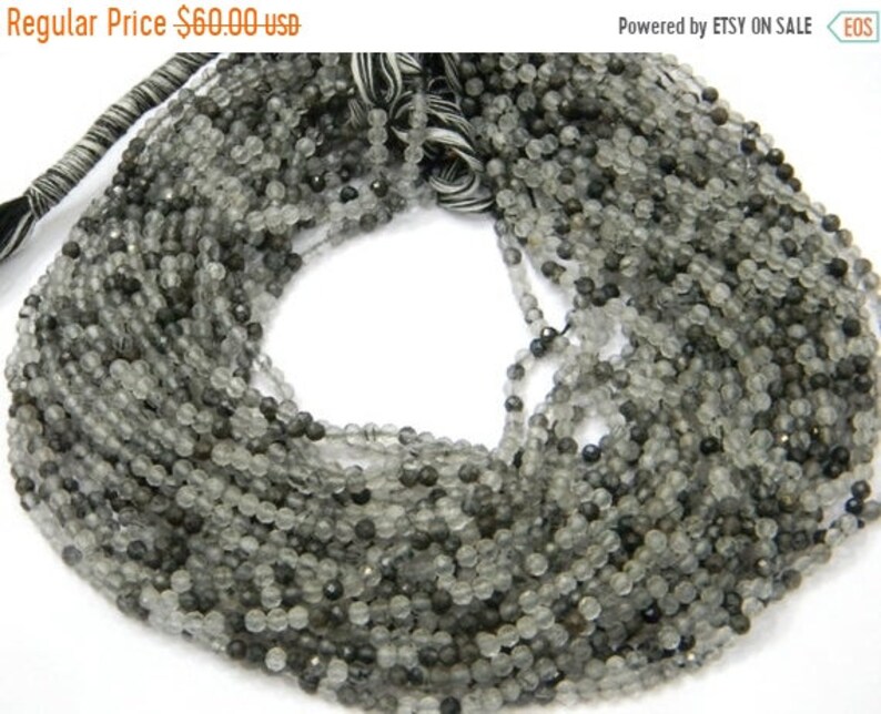 sale Sale 80/% Discount Exclusive Quality Black rutile garnet micro Faceted roundel 13 inch strand 3-3.50 mm approx wholesale price.