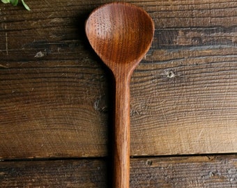 Hand Carved Wooden Spoon – Wide Head Eco‑Oiled Natural Utensil (1 or 4 Pack)