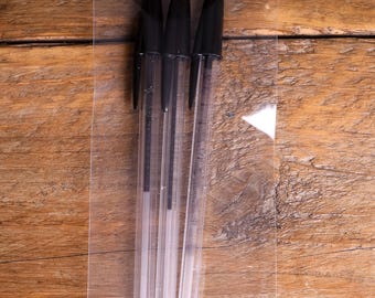 Clear Cellophane Display Bags 8×3 – 50mu Open‑End Cello Sleeves for Crafts & Packaging