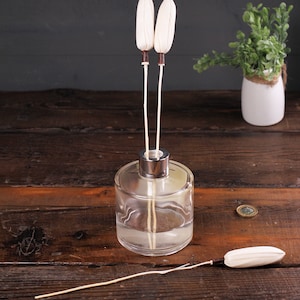 Varillas difusoras de ramas de árbol hechas a mano – Recambios de aroma a capullos de flores naturales (Juego de 3)