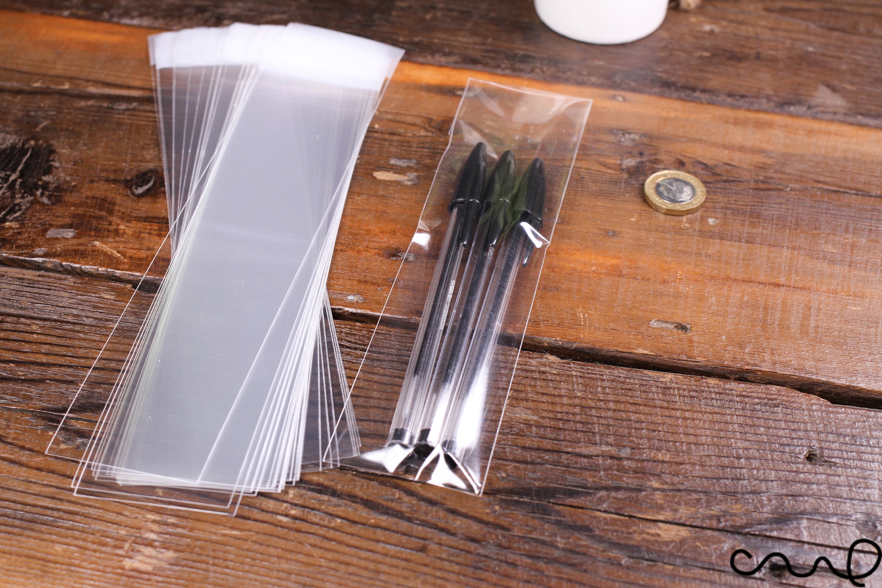 Long narrow cheap plastic bags
