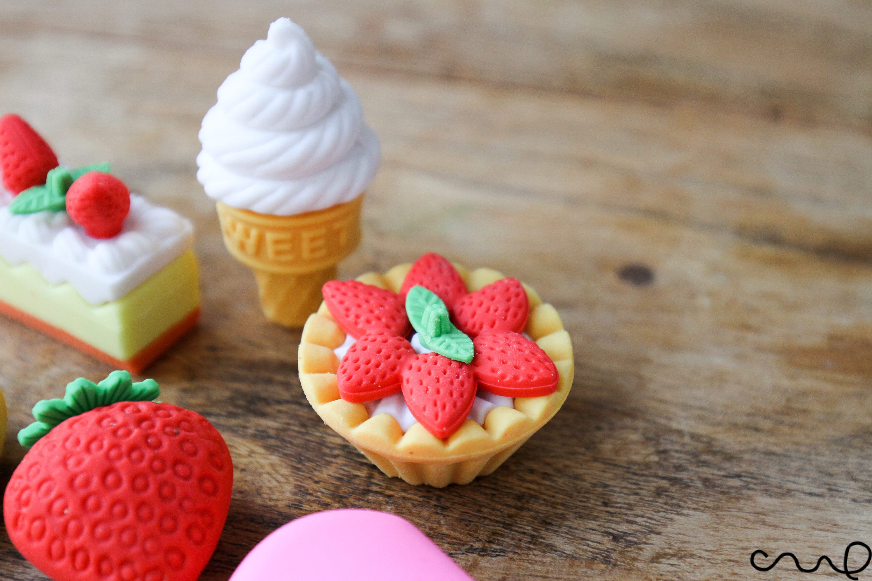 6 X Food Erasers Food Rubber Iwako Eraser Japanese Desert Etsy UK